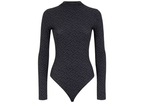 fendi bodysuit long sleeve|skims fendi bodysuit black.